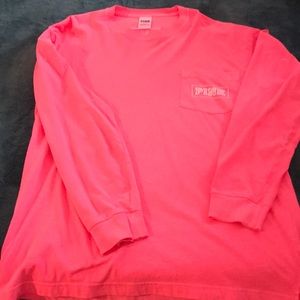 Long sleeve neon pink